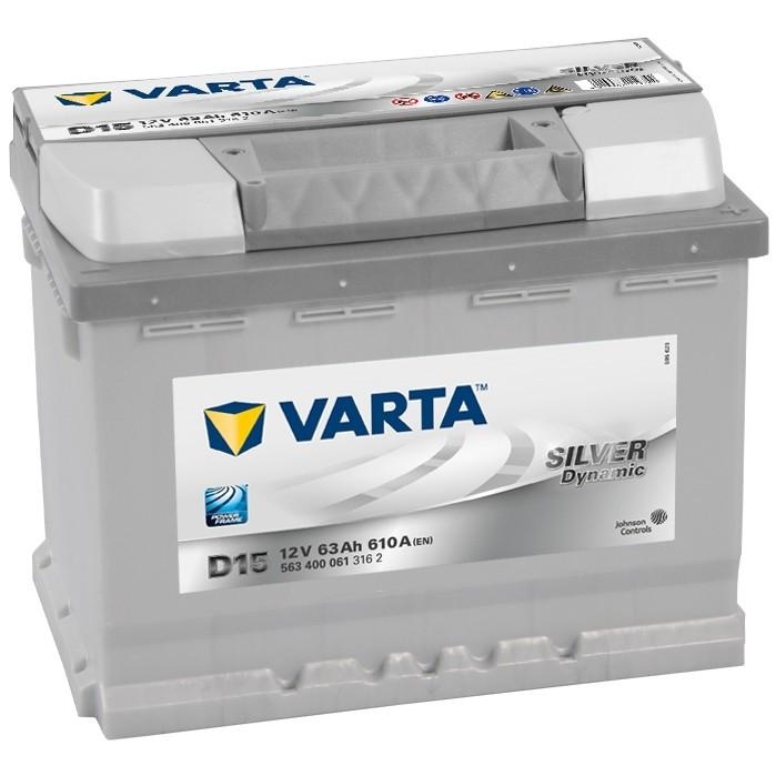 Varta 6СТ-63 SILVER dynamic D15 (563400061) - зображення 1