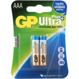GP Batteries AAA bat Alkaline 2шт Ultra Plus (GP24AUP-U2)