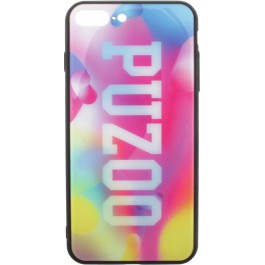PUZOO Glass Printing with TPU Visions iPhone 7 Plus/8 Plus Pink