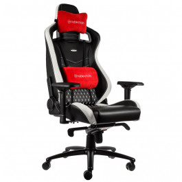 Noblechairs Epic real leather black/white/red (NBL-RL-EPC-001)