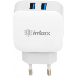 INKAX CD-35 Travel charger 2USB 2.1A White
