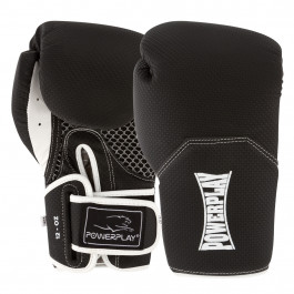 PowerPlay Боксерские перчатки 3011 12oz Black/White (PP_3011_12oz_Bl/White)