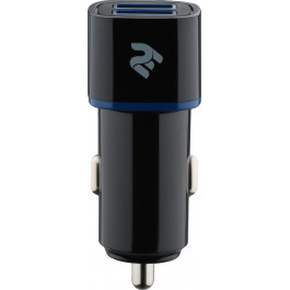 2E Dual USB Car Charger 2.4A Black (2E-ACR01-B)