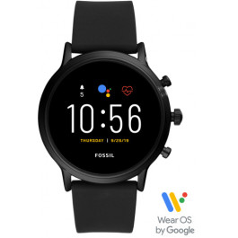 Fossil Gen 5 Smartwatch - The Carlyle HR Black Silicone (FTW4025P)