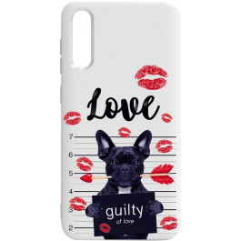 TOTO Pure TPU 2mm Print Case Samsung Galaxy A50 #39 Dog Kiss White