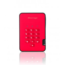 iStorage diskAshur2 USB 3.1 500 GB Red (IS-DA2-256-500-R)