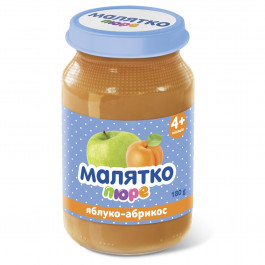 Малятко Яблоко-абрикос, 180 г