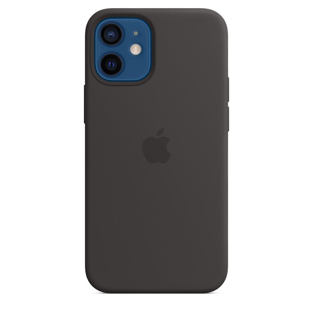 Apple iPhone 12 mini Silicone Case with MagSafe - Black (MHKX3) - зображення 1