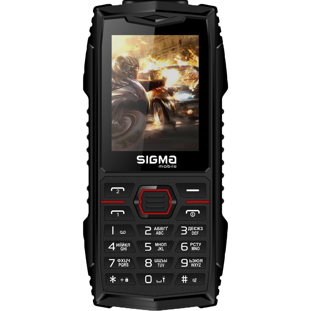 Sigma mobile X-TREME AZ68 black-red - зображення 1