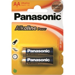 Panasonic AA bat Alkaline 2шт Alkaline Power (LR6REB/2BP)