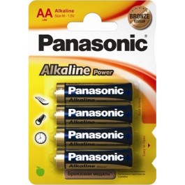 Panasonic AA bat Alkaline 4шт Alkaline Power (LR6REB/4BP)