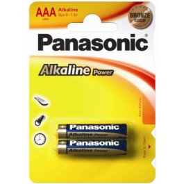 Panasonic AAA bat Alkaline 2шт Alkaline Power (LR03REB/2BP)