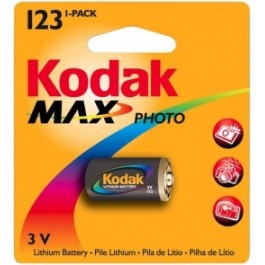 Kodak 16340 (CR-123A) bat(3B) Lithium 1шт MAX