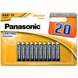 Panasonic AAA bat Alkaline 20шт Alkaline Power (LR03REB/20BW)