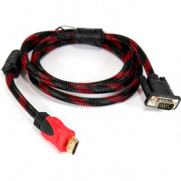 Voltronic HDMI - VGA 1.5m Red/Black (YT-HDMI(M)-VGA (M)-1.5)