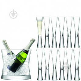 LSA Набір келихів для шампанського MOYA + цебро для льоду 170 мл 13 шт. (5012548543586)