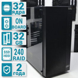 PowerUp #52 Xeon E5 2640 v3 x2/32 GB/SSD 240 GB х2 Raid/Int Video (140052)