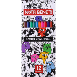 Nota Bene Карандаши цветные 12 шт. пластик