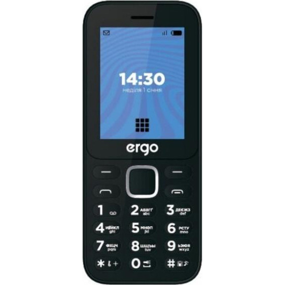ERGO E241 Dual Sim Black - зображення 1
