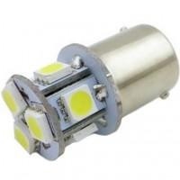 AllLight LED T25/5, 8 диодов BA15s 12V White