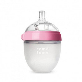 Comotomo Антиколиковая бутылочка для кормления 150 мл. Розовая (150P-EN)