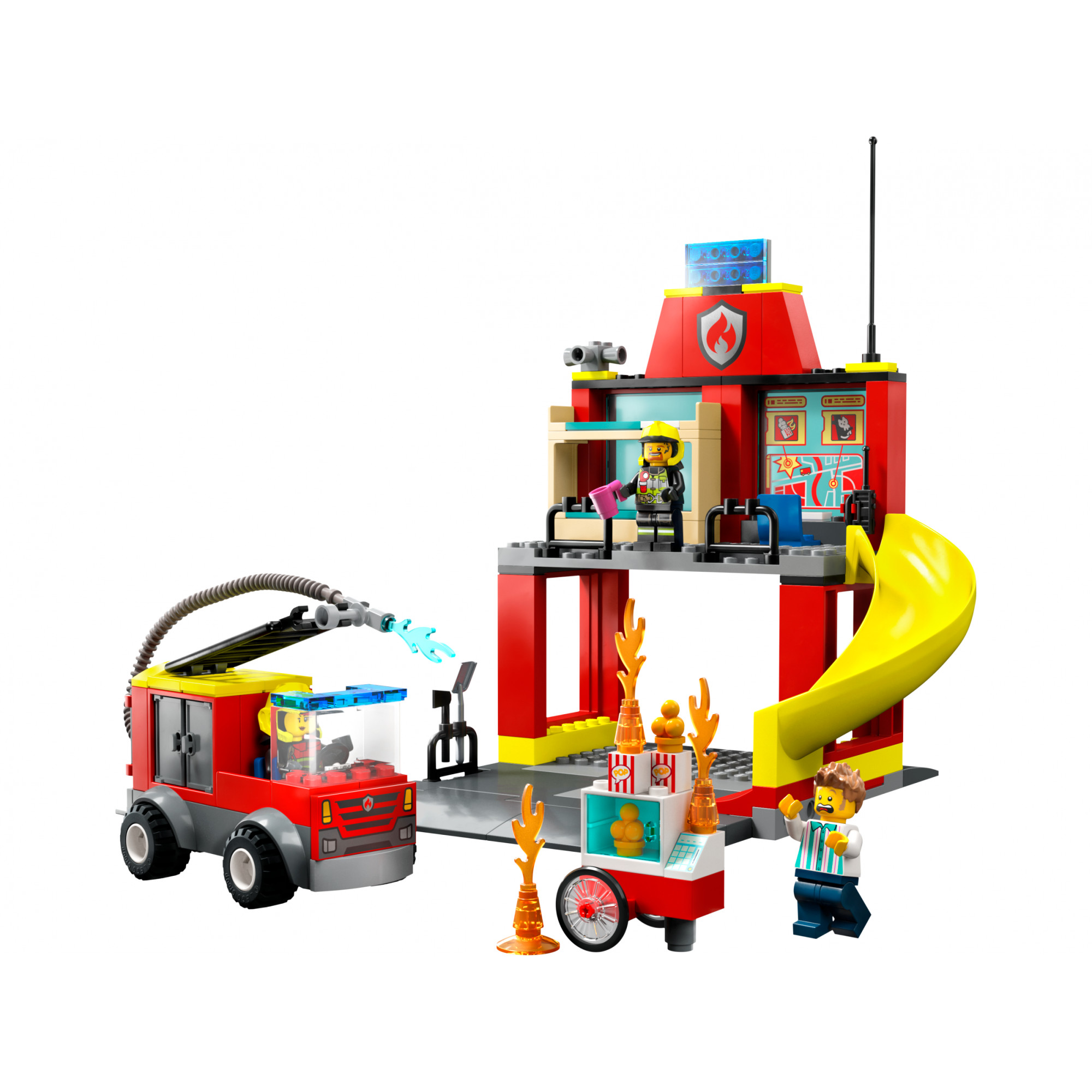 LEGO City Пожежне депо та пожежна машина (60375) - зображення 1