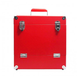 Retro Musique Case 12 Inch 35 Lps - Red Leather Style