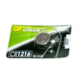 GP Batteries CR-1216 bat(3B) Lithium 1шт (CR1216-7U5)