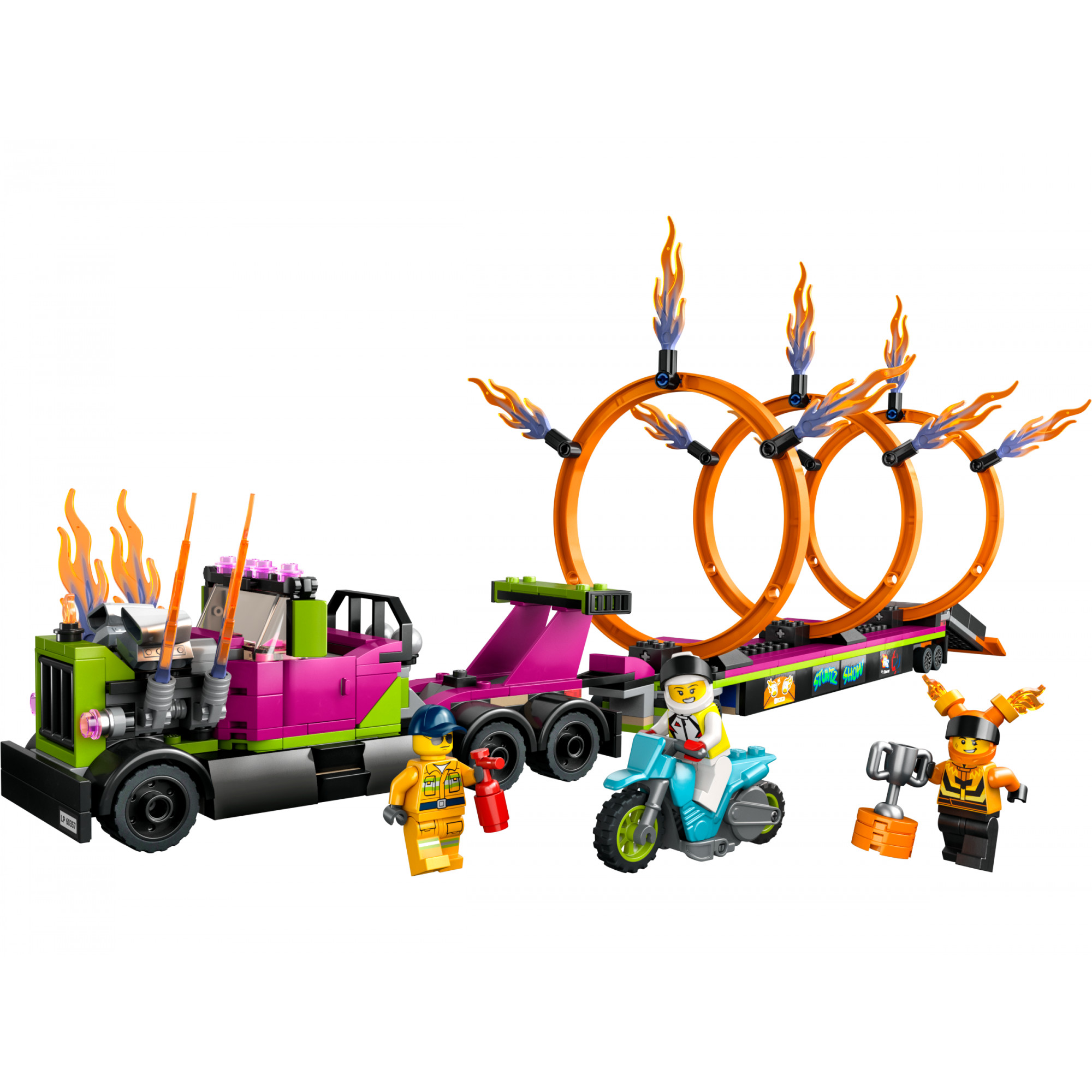 LEGO City Завдання із каскадерською вантажівкою та вогняним колом (60357) - зображення 1