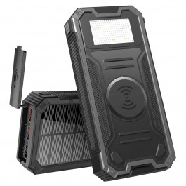 iBattery YD-888KW з ліхтариком та бездротовою зарядкою QI 30000 mAh black