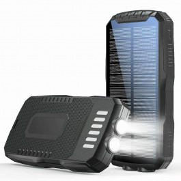 iBattery YD-819w з ліхтариком та бездротовою зарядкою QI 25000 mAh black