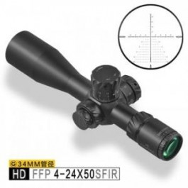 Discovery Optics HD 4-24X50 SFIR SLT FFP IR-MIL 34 mm