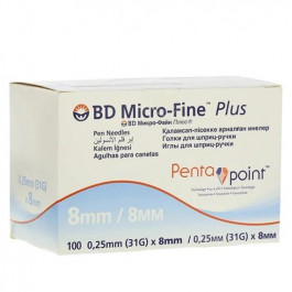 BD Micro-Fine Plus 31G (0,25x8 мм) 100 шт
