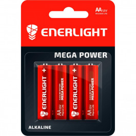 Enerlight AA bat Alkaline 4шт Mega Power 90060104