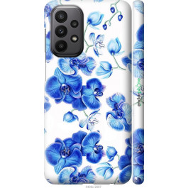 Endorphone 3D пластиковий матовий чохол на Samsung Galaxy A23 A235F Блакитні орхідеї 4406m-2587-38754