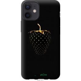 Endorphone TPU чорний чохол на Apple iPhone 12 Mini Чорна полуниця 3585b-2071-38754