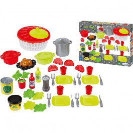 Ecoiffier Готовим салат с продуктами, салатником и посудой (002521)