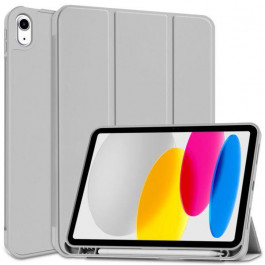 Comma Joy PU Case with Pen Holder Grey для iPad 10.9" 2022