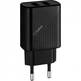 Gelius GP-HC011 USB Wall Charger 2xUSB Pro Vogue 2.4A Black