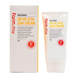 FarmStay Солнцезащитный крем с витаминами  DR-V8 Vita Sun Cream SPF 50/PA+++ 70ml (FS0116)