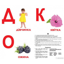 Вундеркінд з пелюшок Азбука 34 шт на украинском языке Ламинация (2100064155314)
