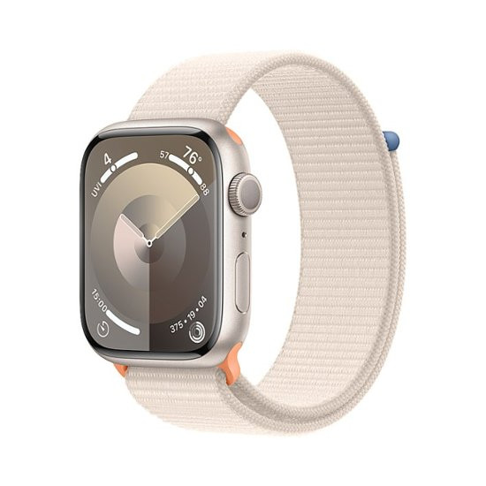 Apple Watch Series 9 GPS 45mm Starlight Aluminum Case w. Starlight Sport Loop (MR983) - зображення 1
