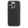Apple iPhone 15 Pro Silicone Case with MagSafe - Black (MT1A3) - зображення 1