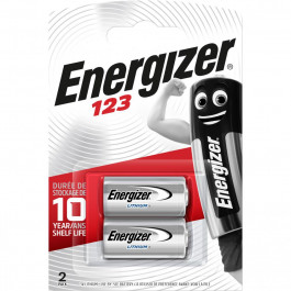 Energizer 16340 (CR-123A) bat(3B) Lithium 2шт (E300783702)