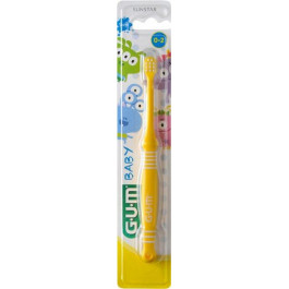 G.U.M Toothbrush Зубная щетка  Baby Monster Мягкая Желтая (0070942125512_Yellow)