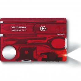 Victorinox Swisscard Lite Red Transparent Blister (0.7300.TB1)