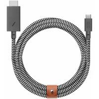 NATIVE UNION Belt Cable USB-C to HDMI Zebra 3m (BELT-C-HDMI-ZEB-3)