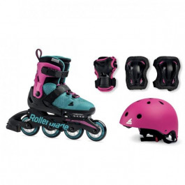 Rollerblade Microblade Cube G / размер 28-32 pink/emerald green (070623001A8 28-32)