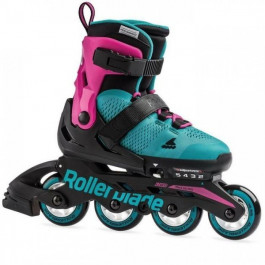 Rollerblade Microblade GS / размер 28-32 pink/emerald green (079581001A8 28-32)