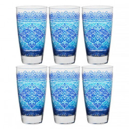 Cerve Набор стаканов Шарм Голубой 6 шт х 400 мл (650-668)